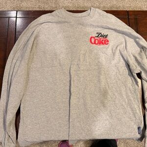 Diet Coke Gray Long Sleeve Women's Top